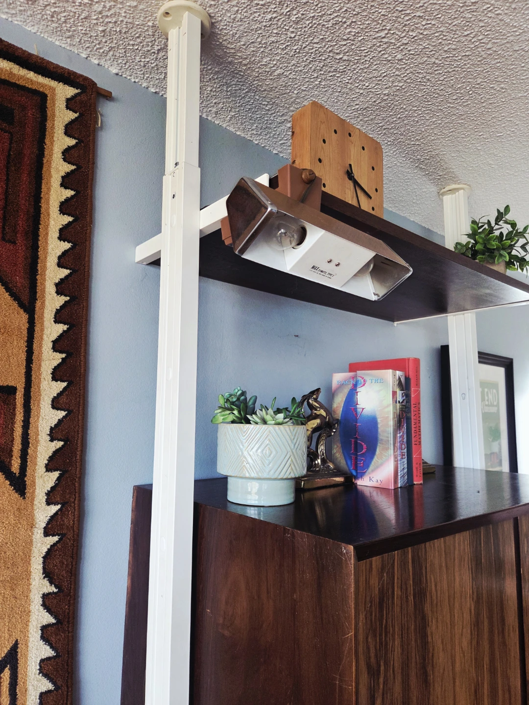 Vintage MCM Mountable Articulating Overhead Desk Lamp - photo 2