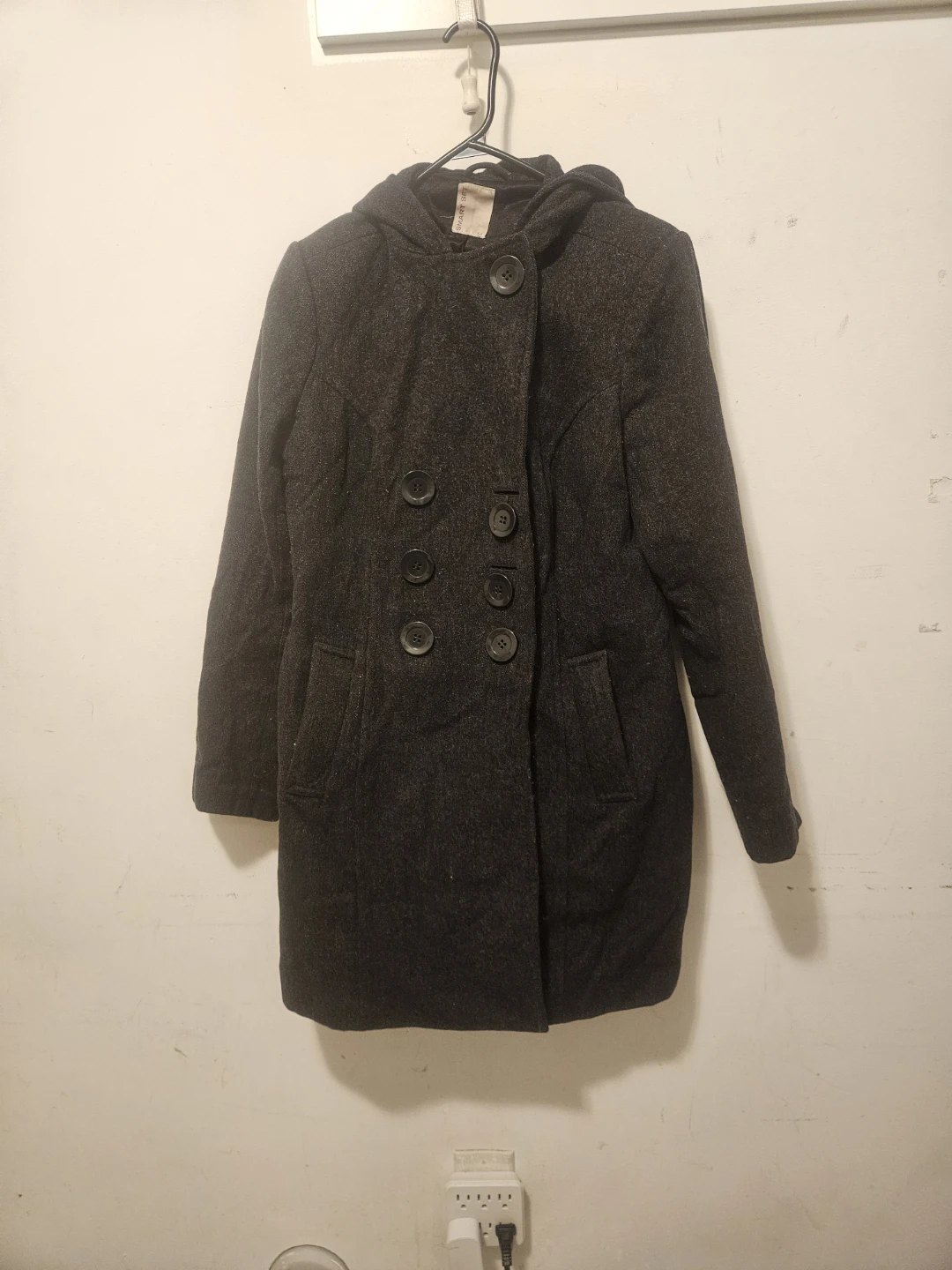 Smart Set dark grey hooded coat