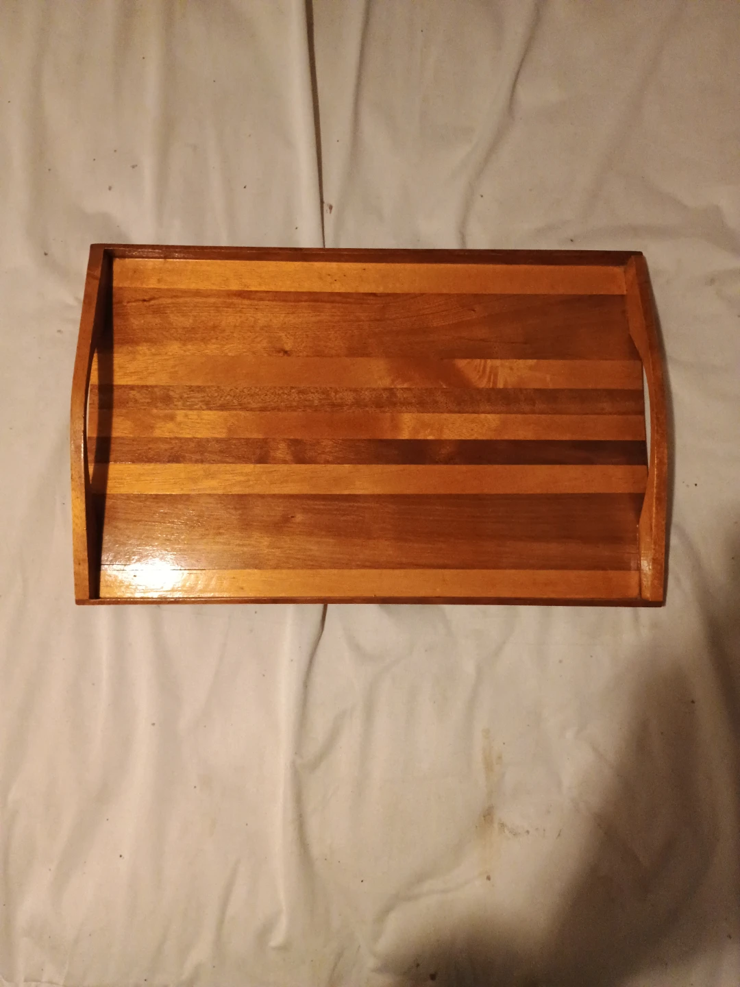 Wooden Serving Tray with Handles