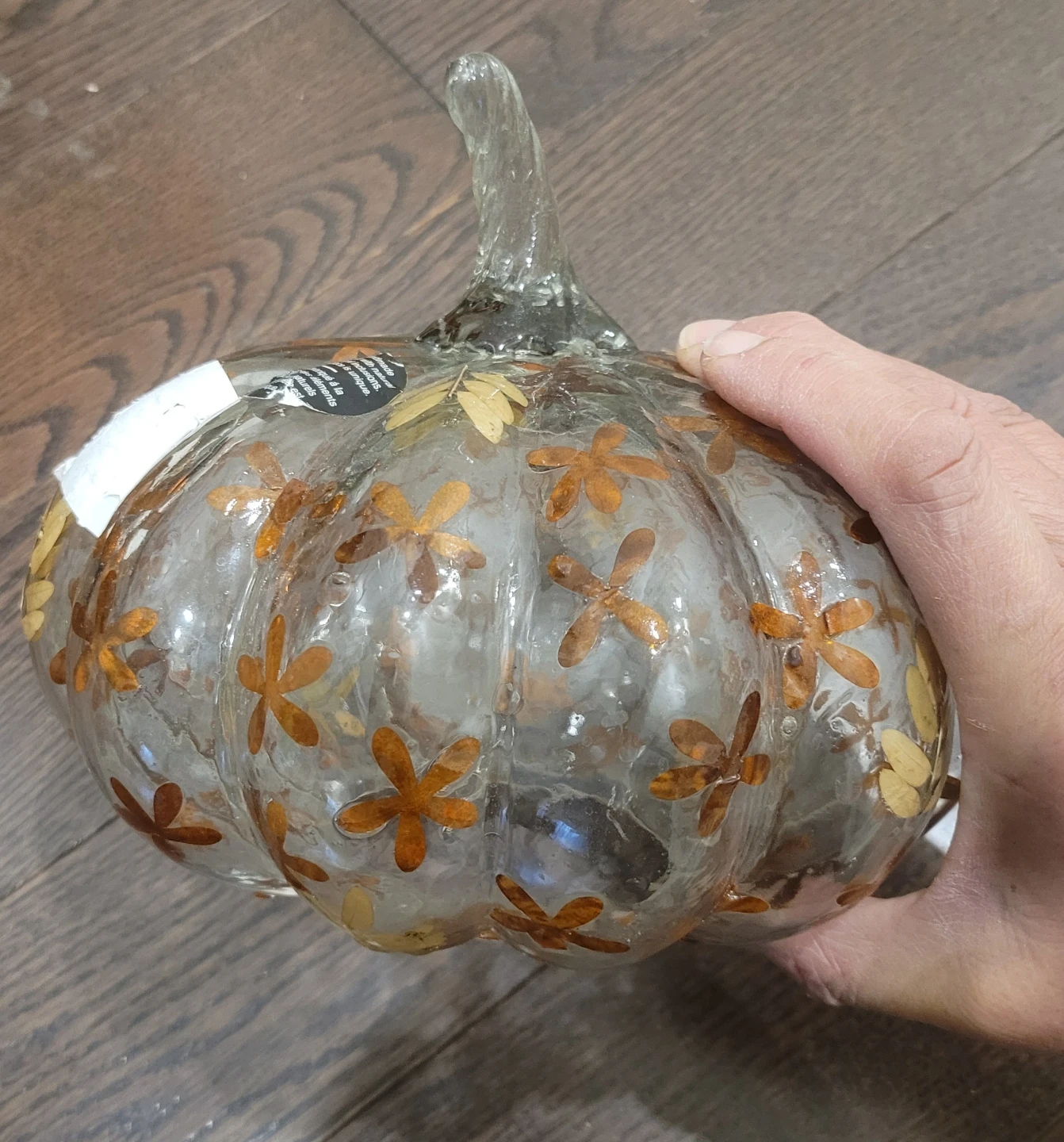 2 for $10 New Halloween wreath and glass pumpkin decor - photo 5