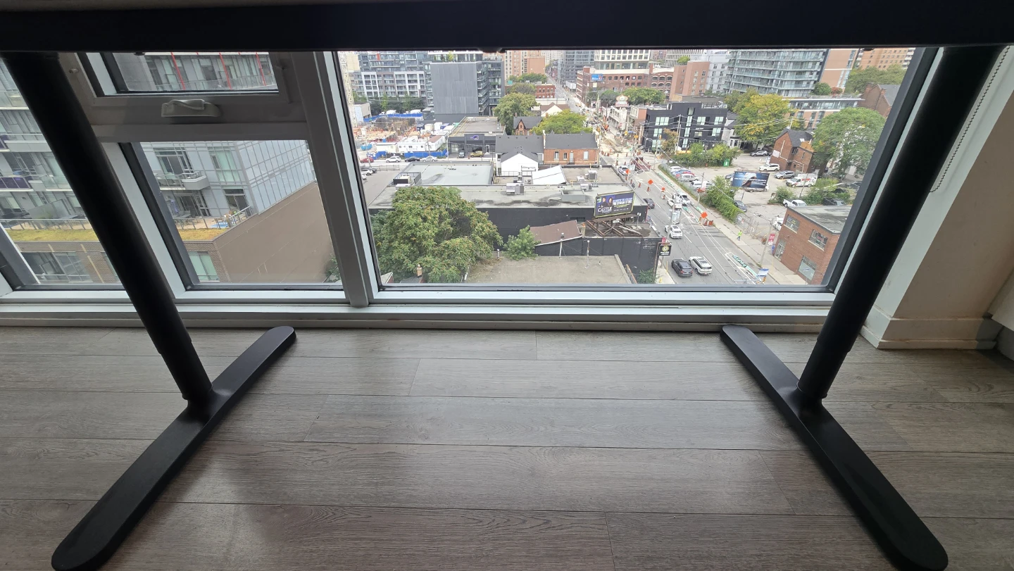 IKEA Bekant Black Sit-Stand Desk - photo 4