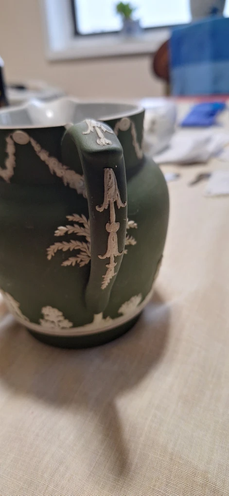 Wedgwood Jasperware Green Pitcher - photo 5