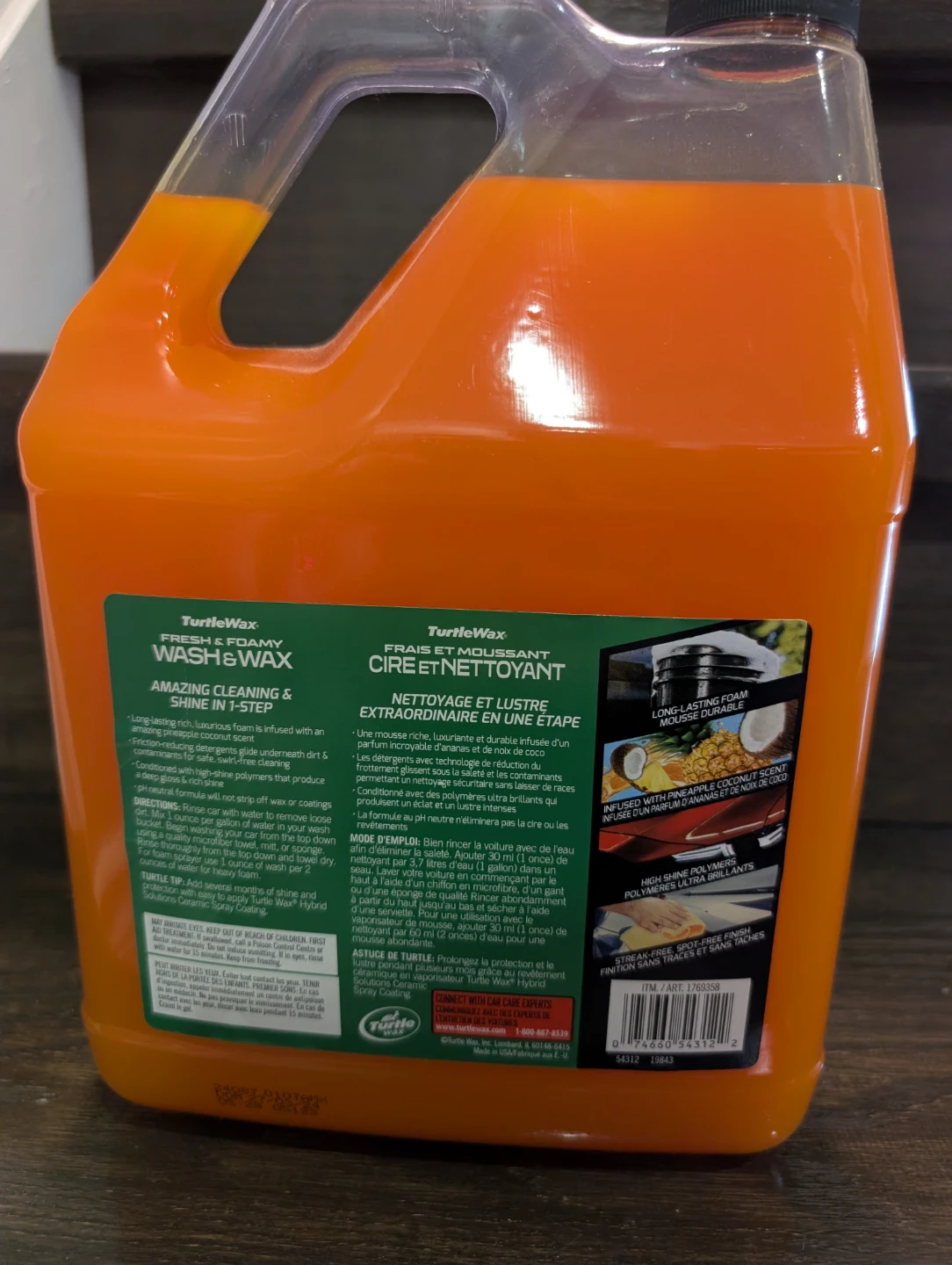 NIB - Turtle Wax Fresh & Foamy Wash & Wax 3.79L - photo 2