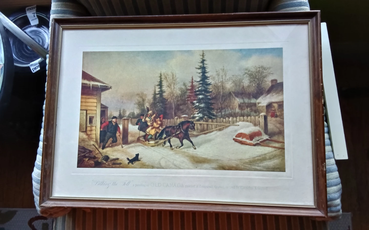 Framed Print: Bilking the Toll by Cornelius Krieghoff