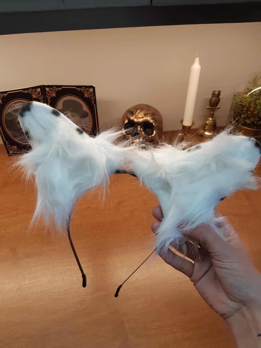 Dalmation puppy dog ear adjustable headband - photo 4