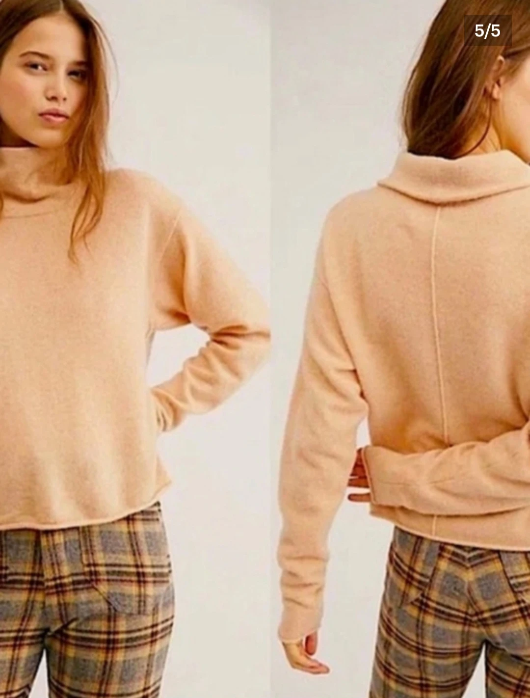 Free People Soft Turtleneck 100% Cashmere - photo 5