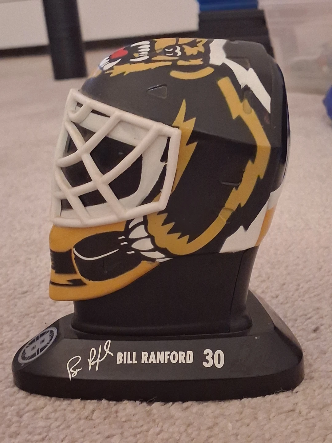 Bill Ranford Boston Bruins Mini Goalie Mask - photo 4