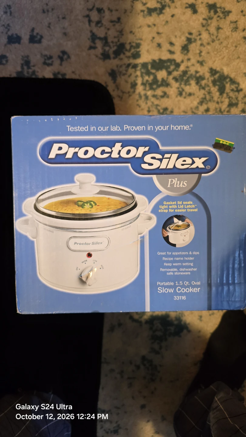 Proctor Silex Plus 1.5 Qt. Portable Slow Cooker