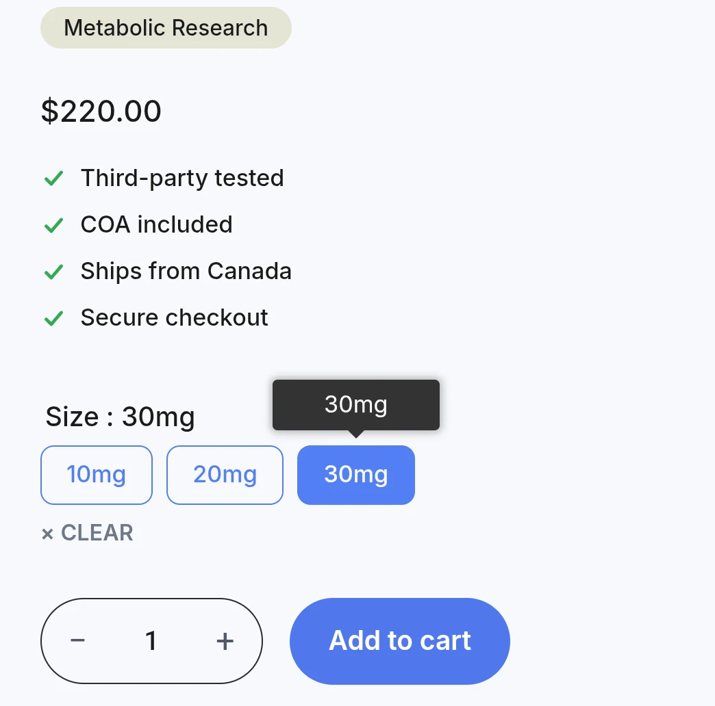 Reta 30mg "peptide" for research - photo 2