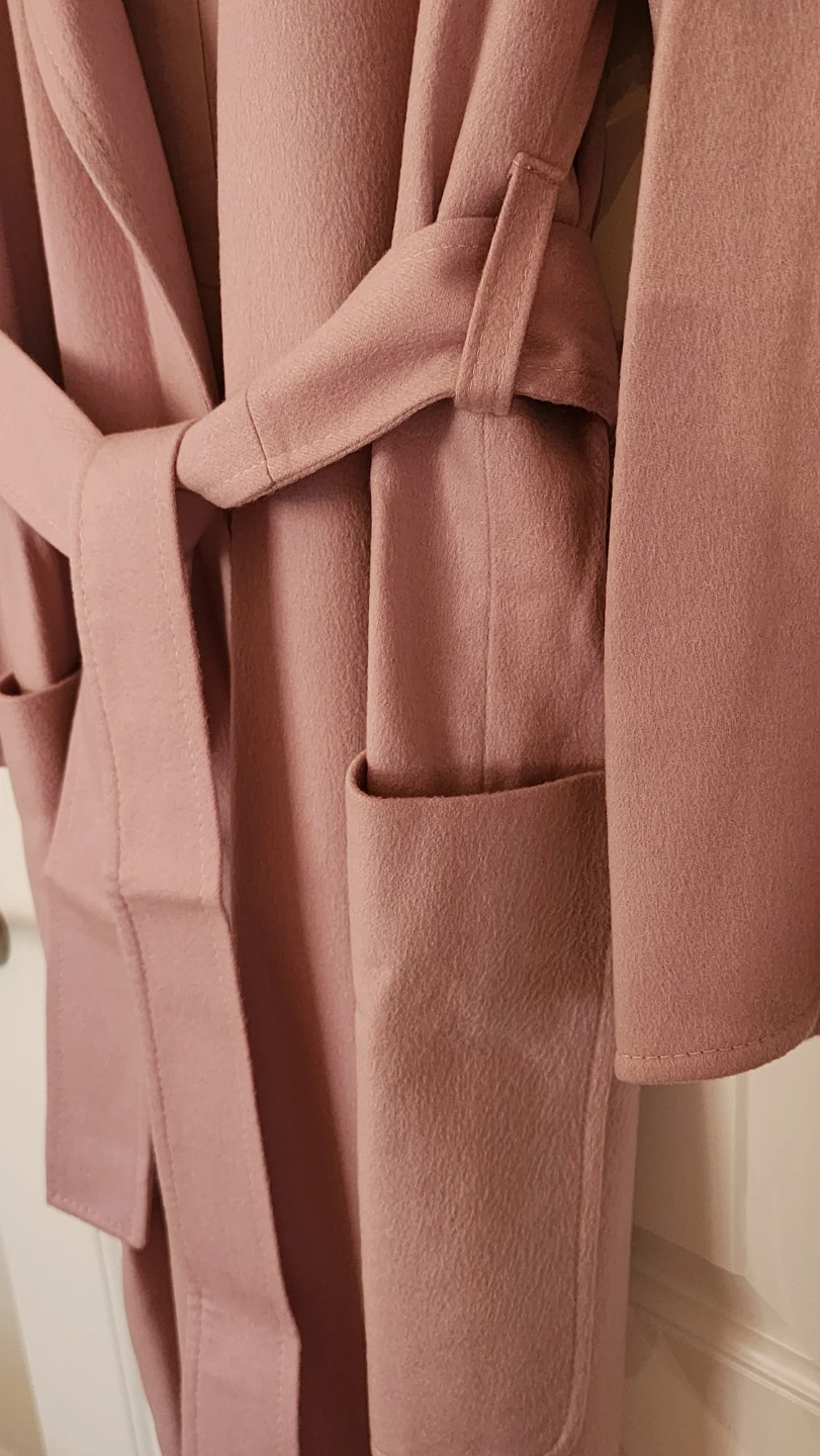 Dusty Rose Belted Trench Coat - photo 2