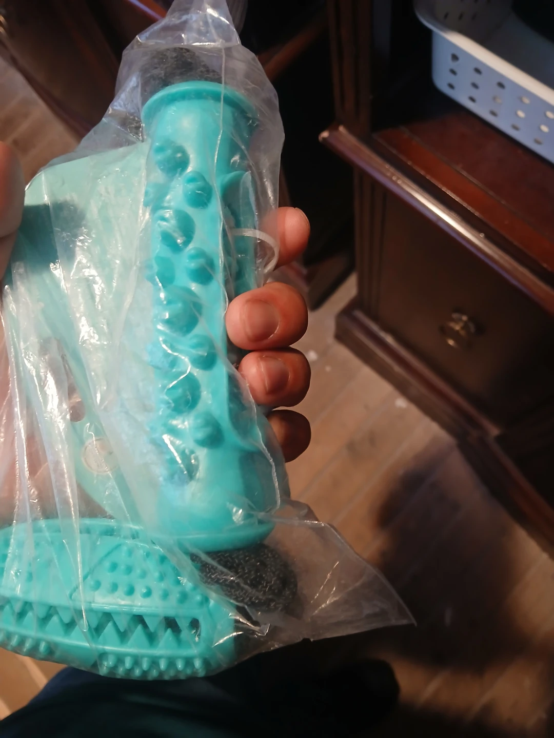 Dog Dumbbell Zigzag Teeth Grinding Chew Toy - photo 2
