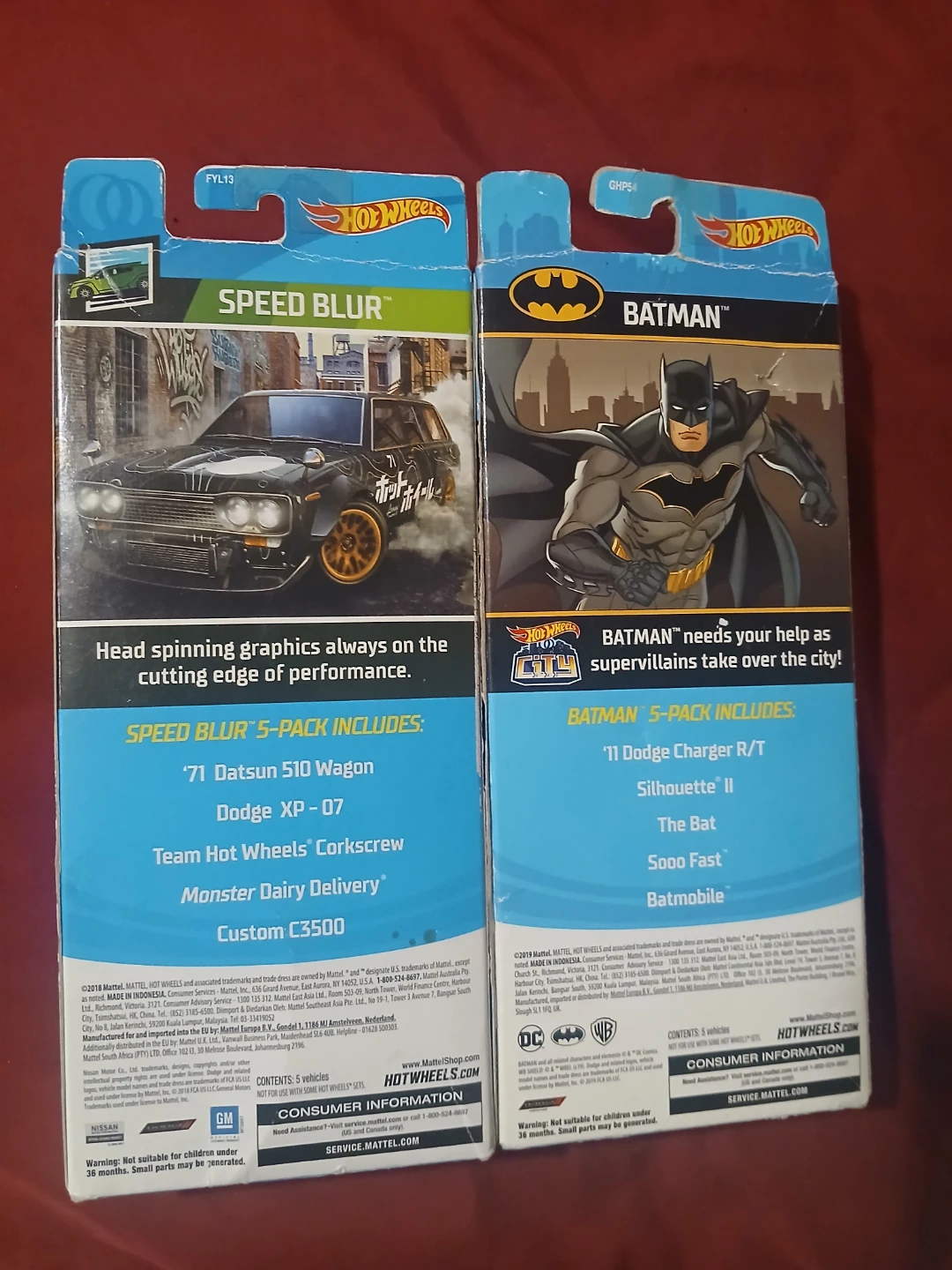 Hot Wheels 5-Pack Set: Speed Blur and Batman - photo 4