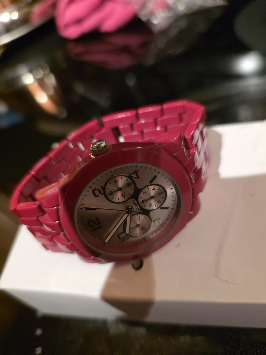 Hot Pink Quartz Watch