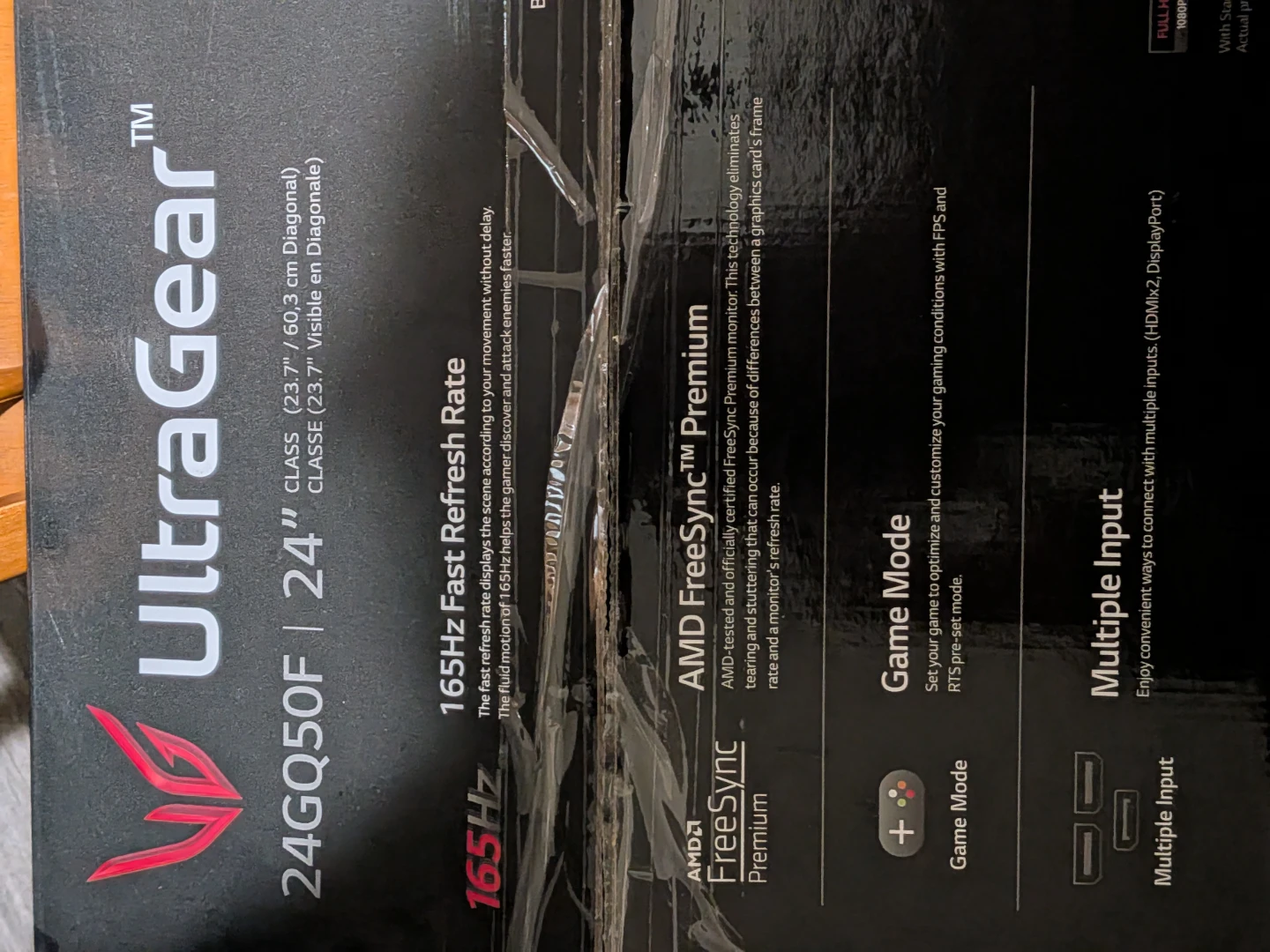 LG UltraGear 24" 165Hz Gaming Monitor (24GQ50F) - w/ Box - photo 2
