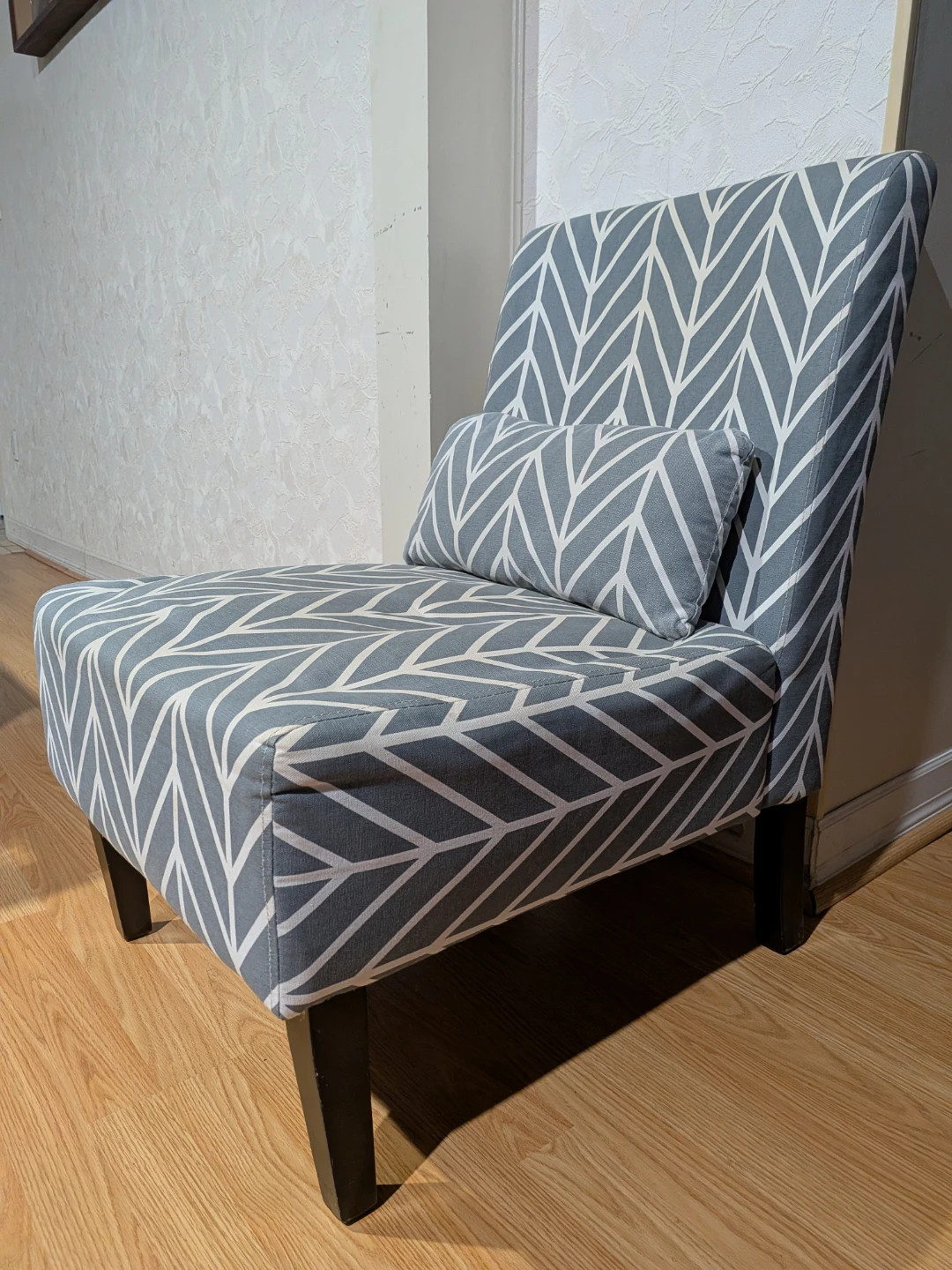 Santos Accent Chair - Grey Chevron - photo 2