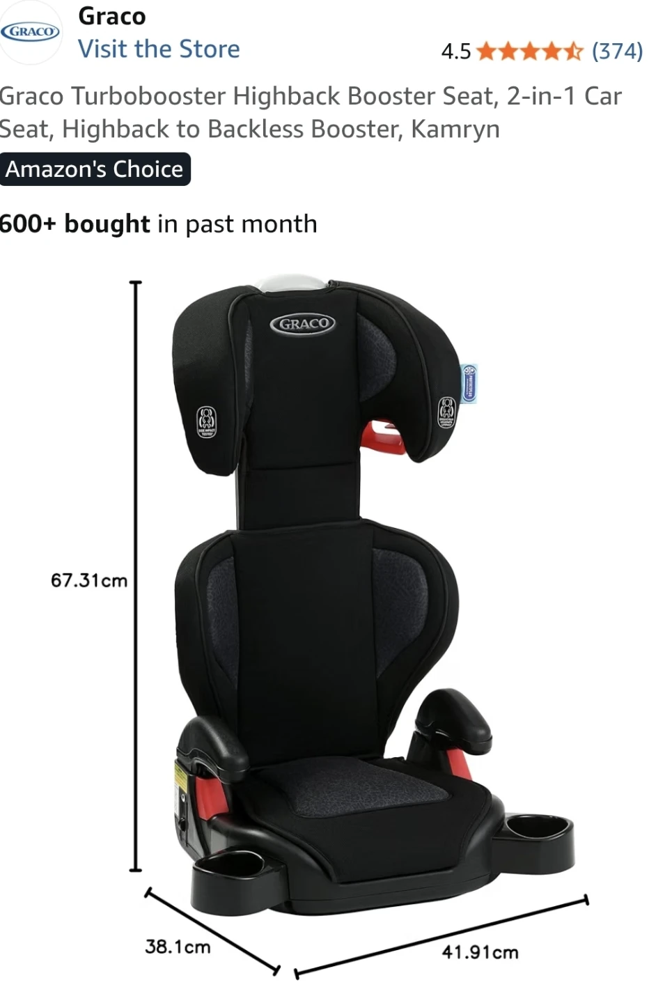 Graco TurboBooster Highback Booster Seat - photo 2