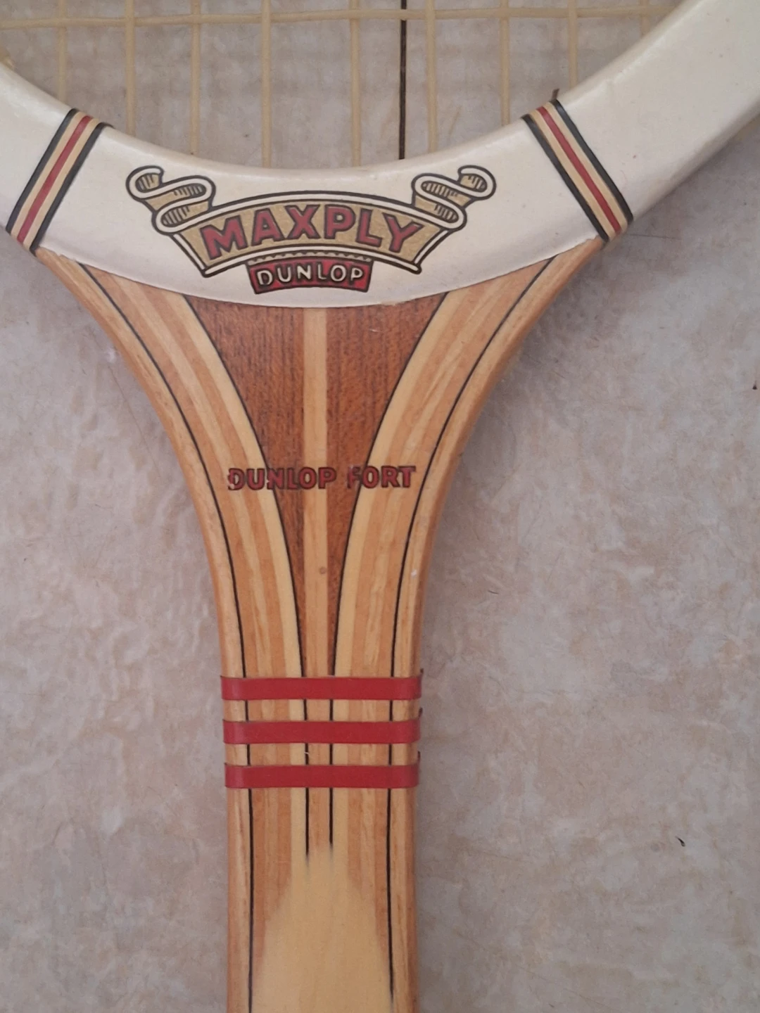 Vintage Dunlop Tennis set: racket, cover and press - photo 2