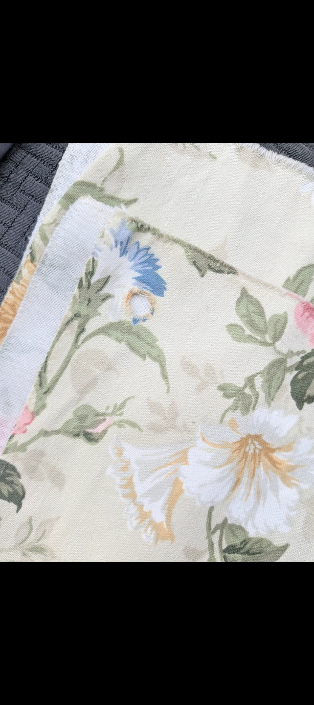 Vintage Floral Print Fabric Remnant Sample - photo 5