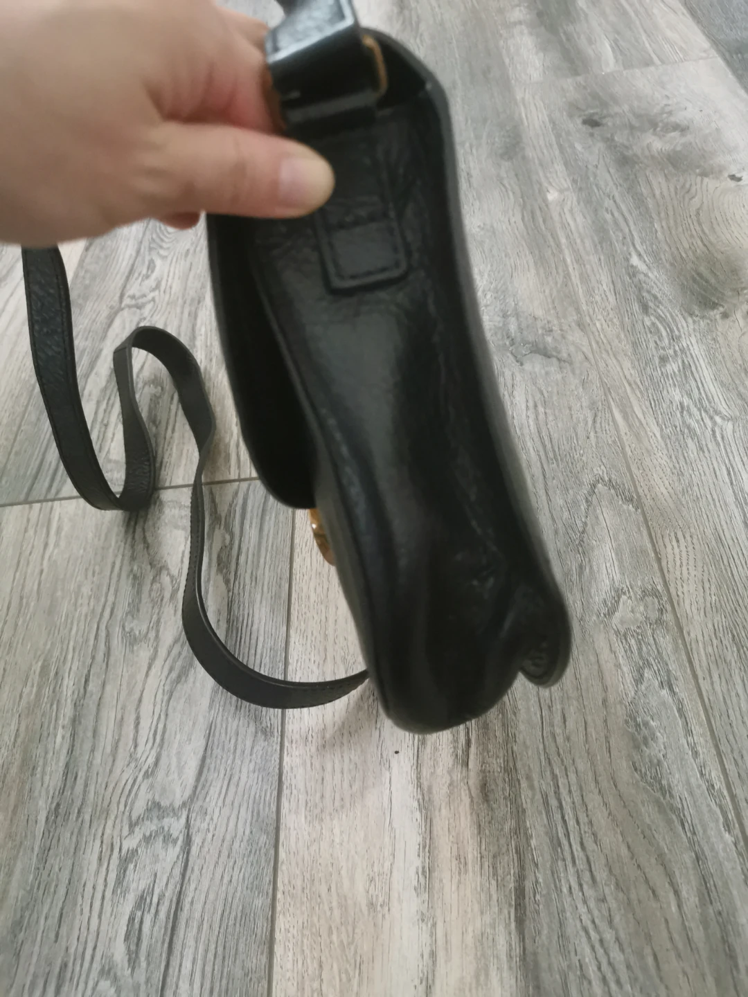 Fossil black leather crossbody bag - photo 4
