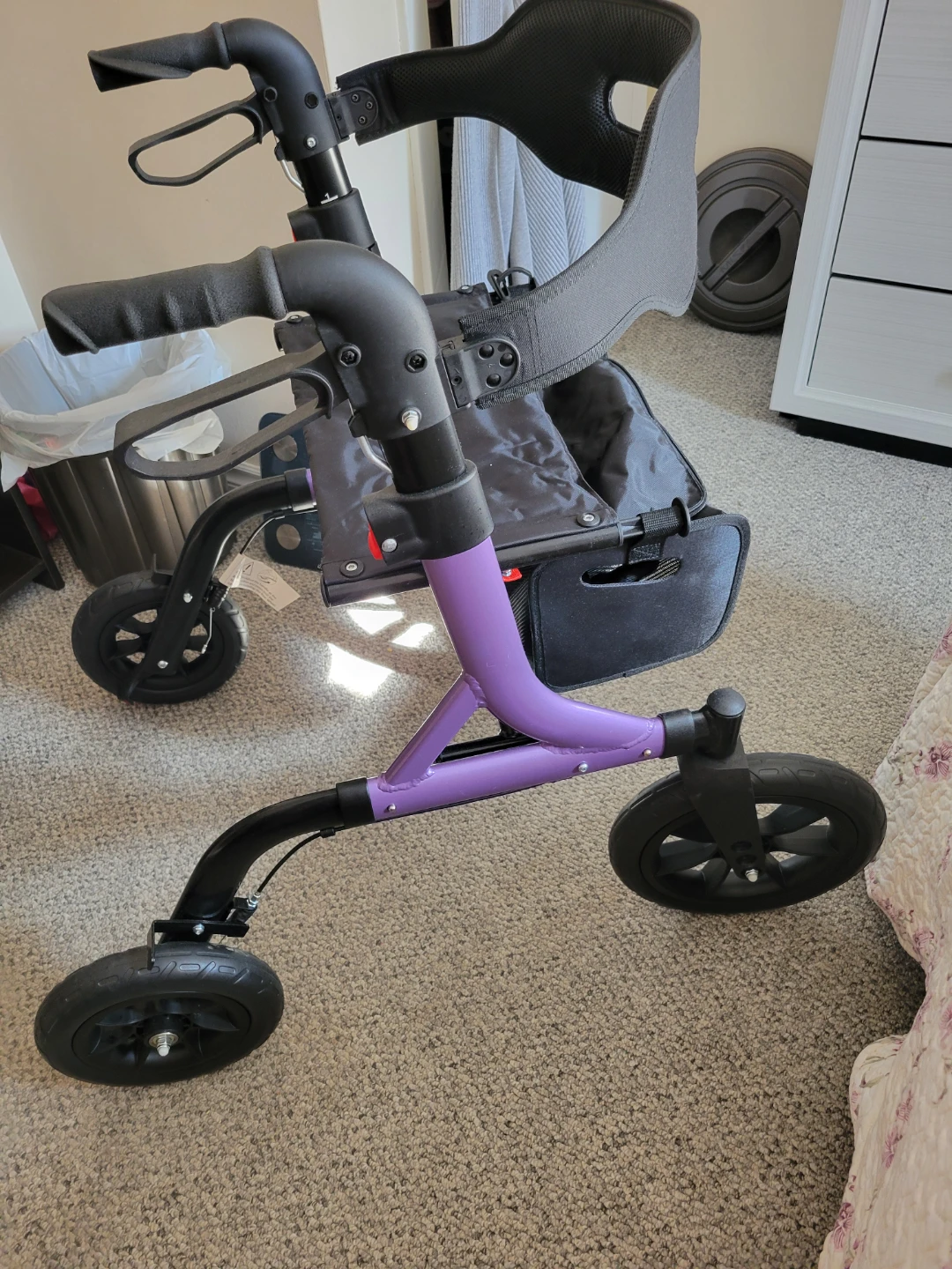 MaxiWalk Foldable Rollator - Purple