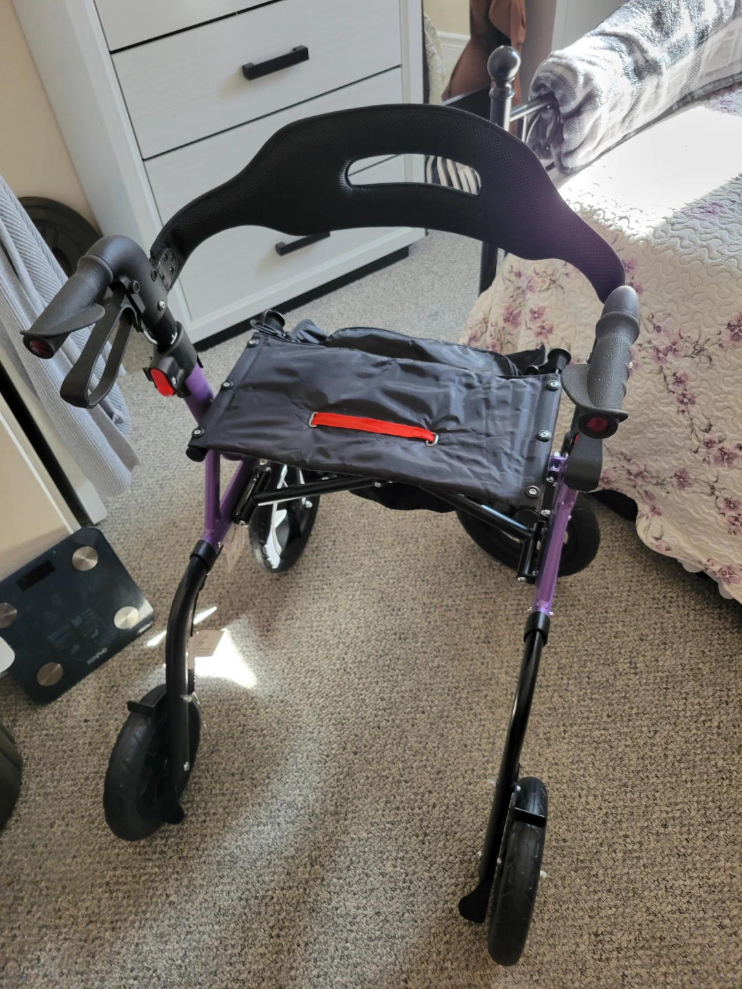 MaxiWalk Foldable Rollator - Purple - photo 2