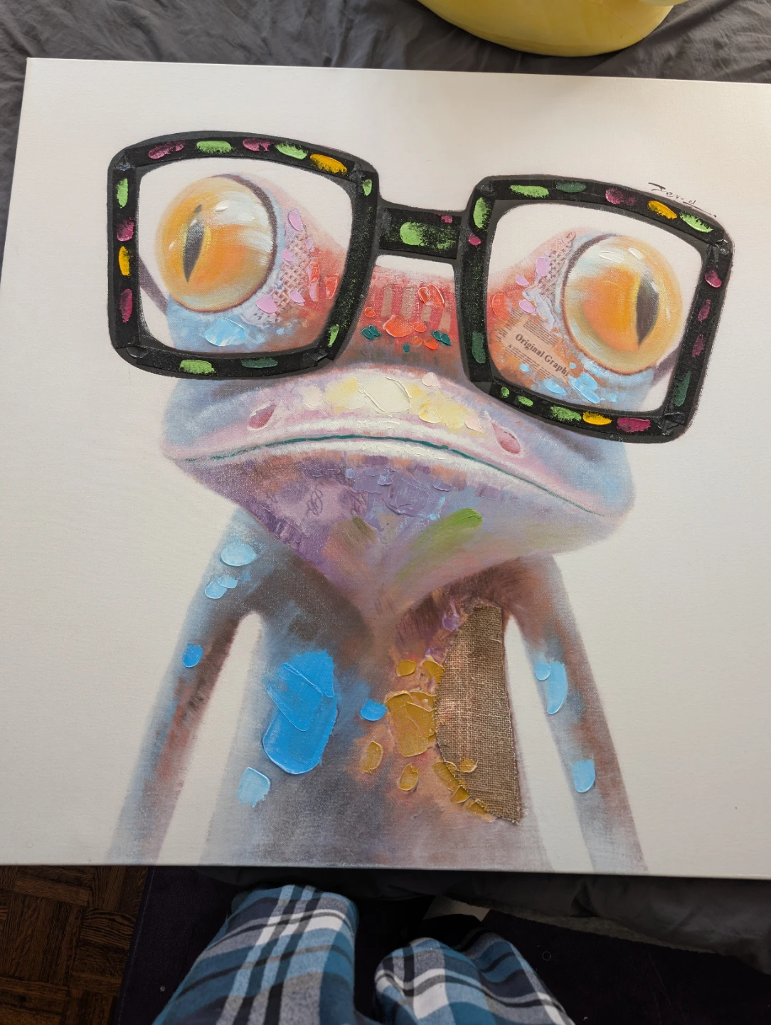 Painting 1mx1m Oil on Canvas (Gecko)