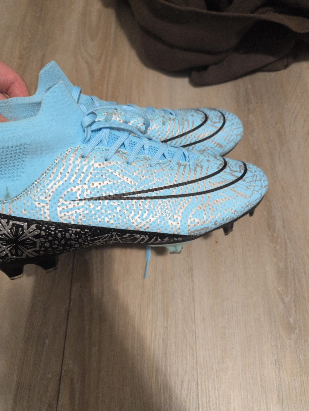 Nike Mercurial soccer cleats light blue - photo 3