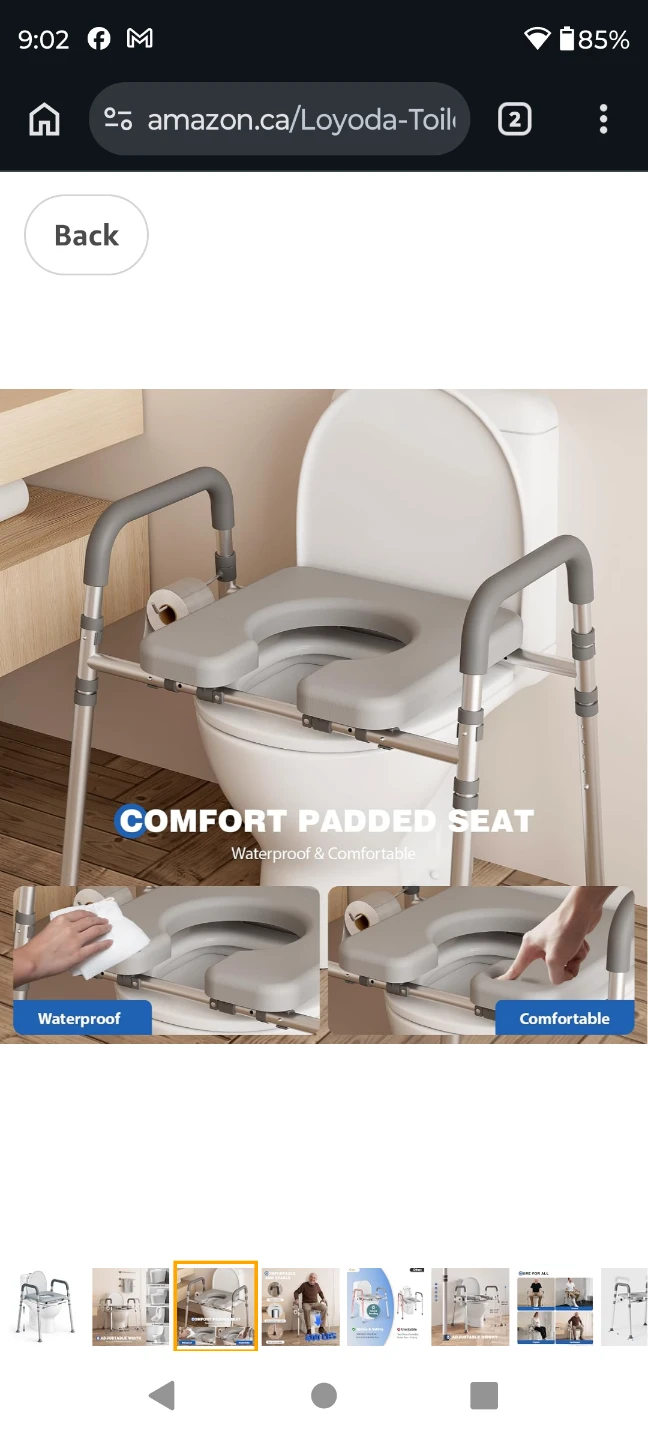 NEW  TOILET SEAT RISER , 350 LB CAPACITY  IN BOX