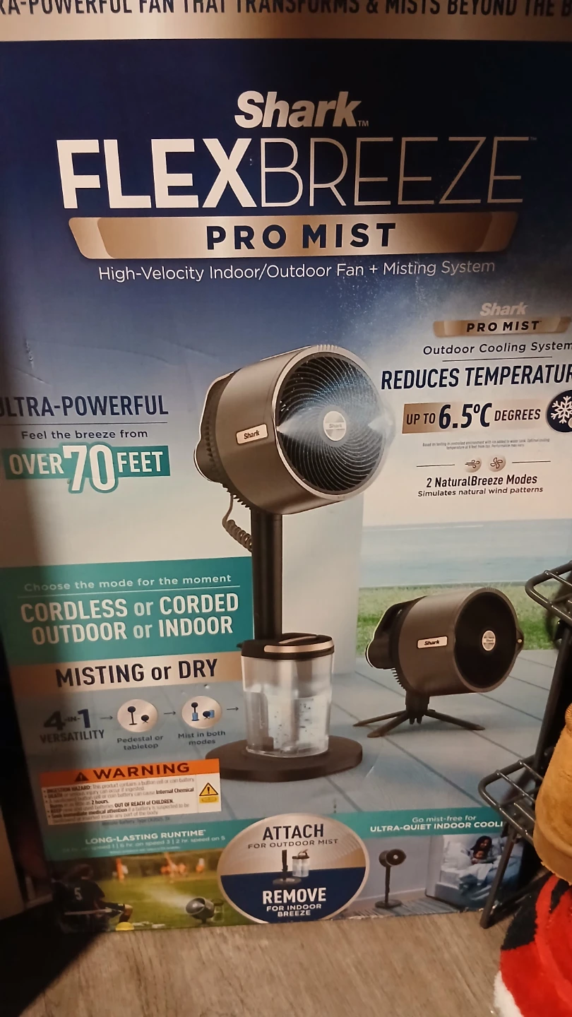 Shark FlexBreeze Pro Mist Fan