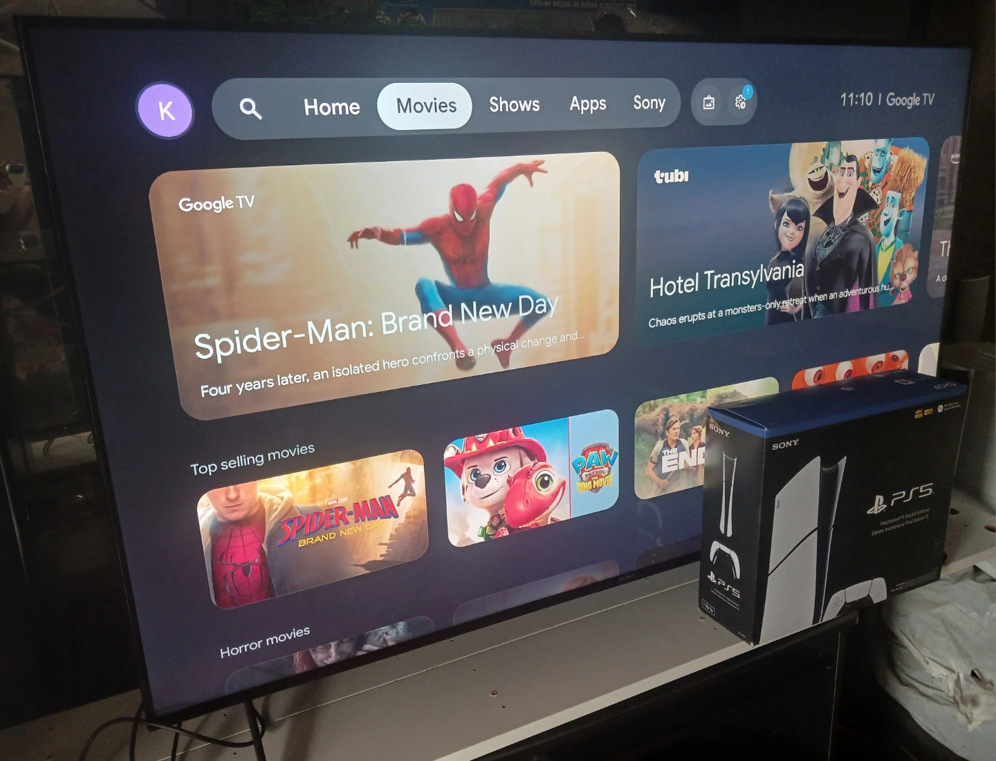 PS5 Slim Digital + 65" Sony X85K 4K Smart TV