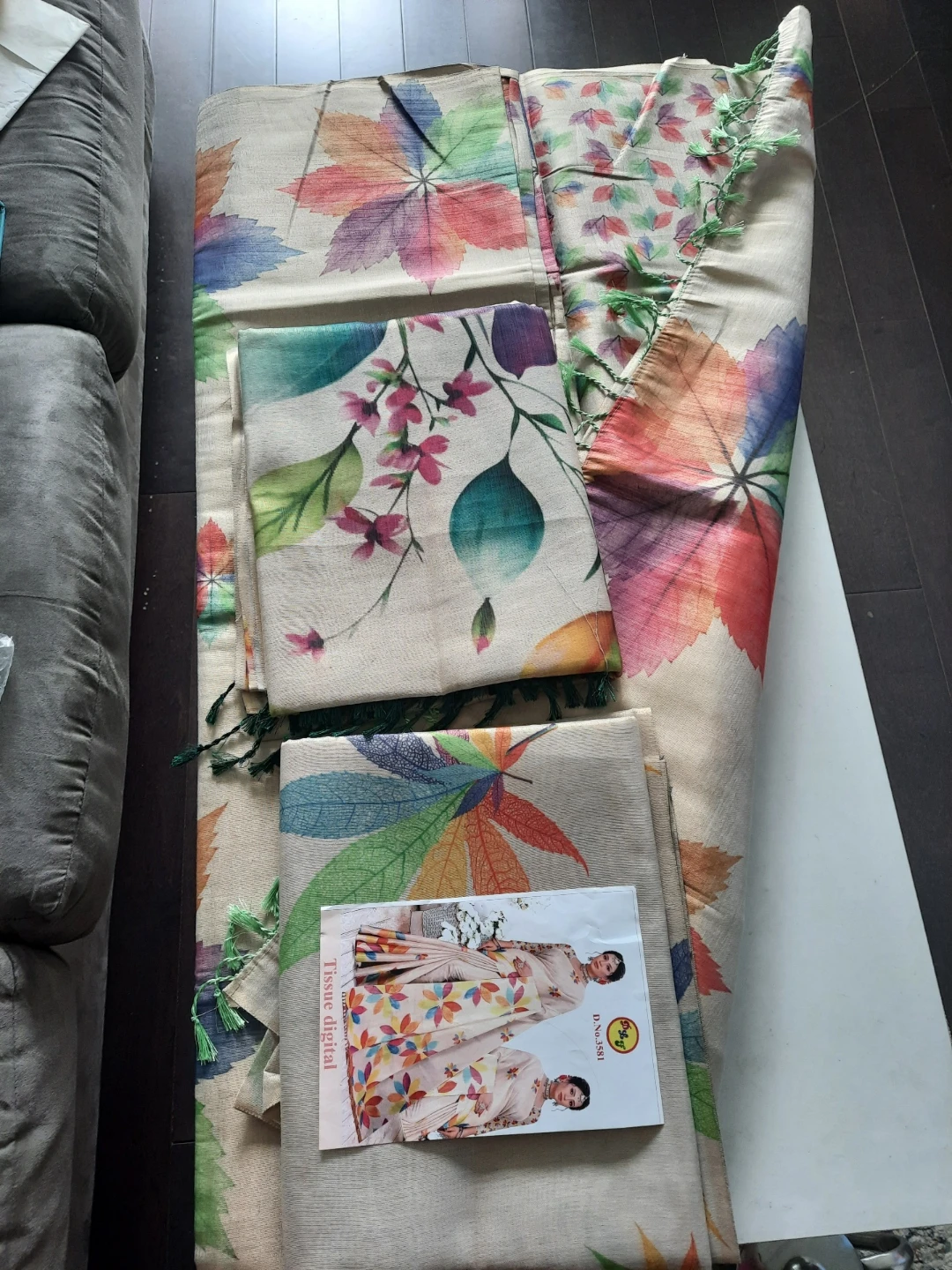 Floral Tissue Digital Print Saree