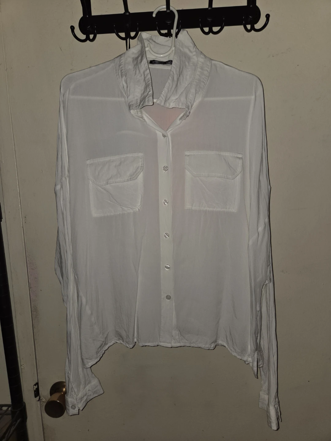 Dazy Long-Sleeved Sheer-ish Top in a Ladies XL