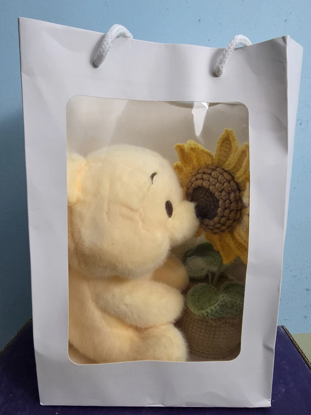 Disney Winnie the Pooh Plush with Crochet Sunflower - photo 2