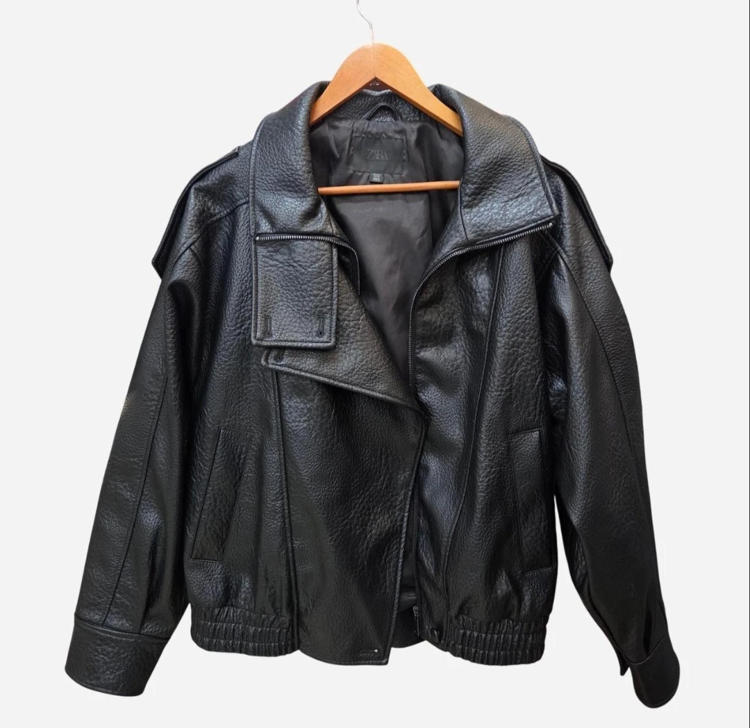 Zara Black Leather Jacket