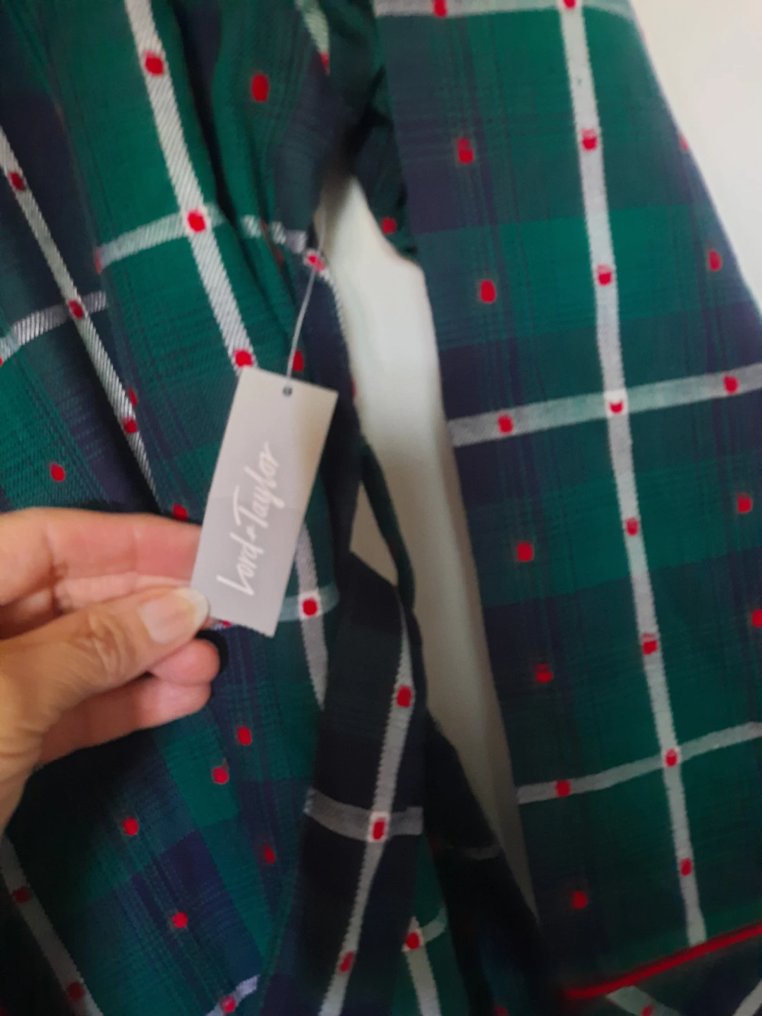 New Lord + Taylor Plaid Robe