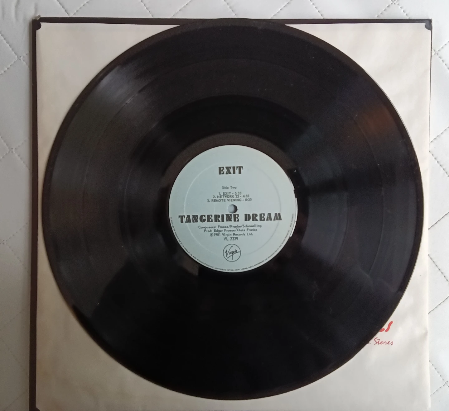 Tangerine Dream - Exit Vinyl Record. - photo 4