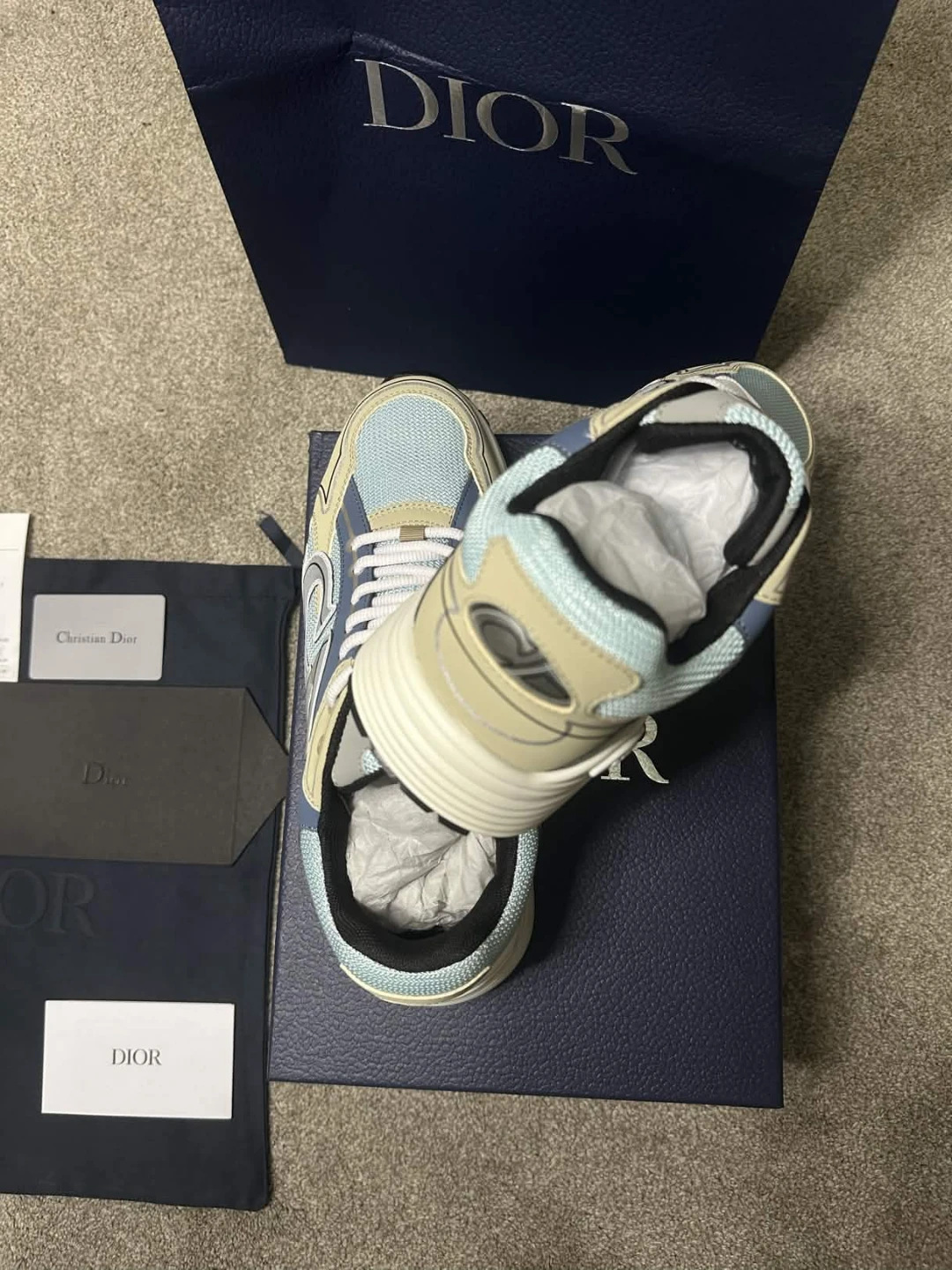 Dior B30 Microfiber Mesh Sneakers - photo 2