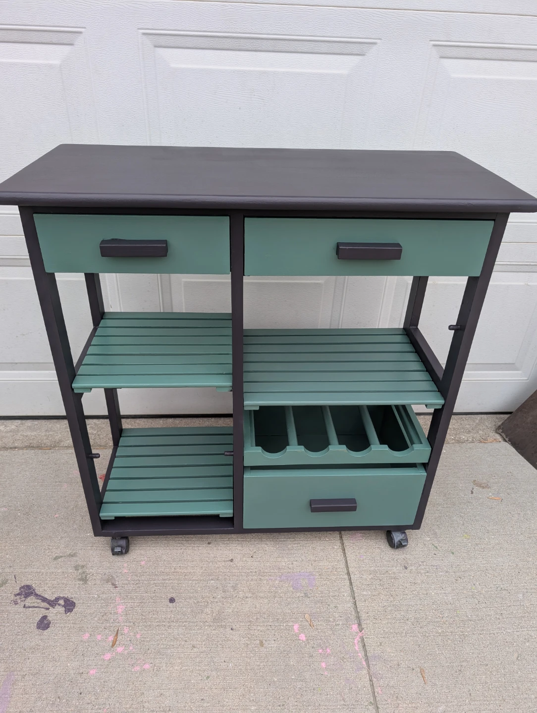Kitchen Utility Rolling Cart