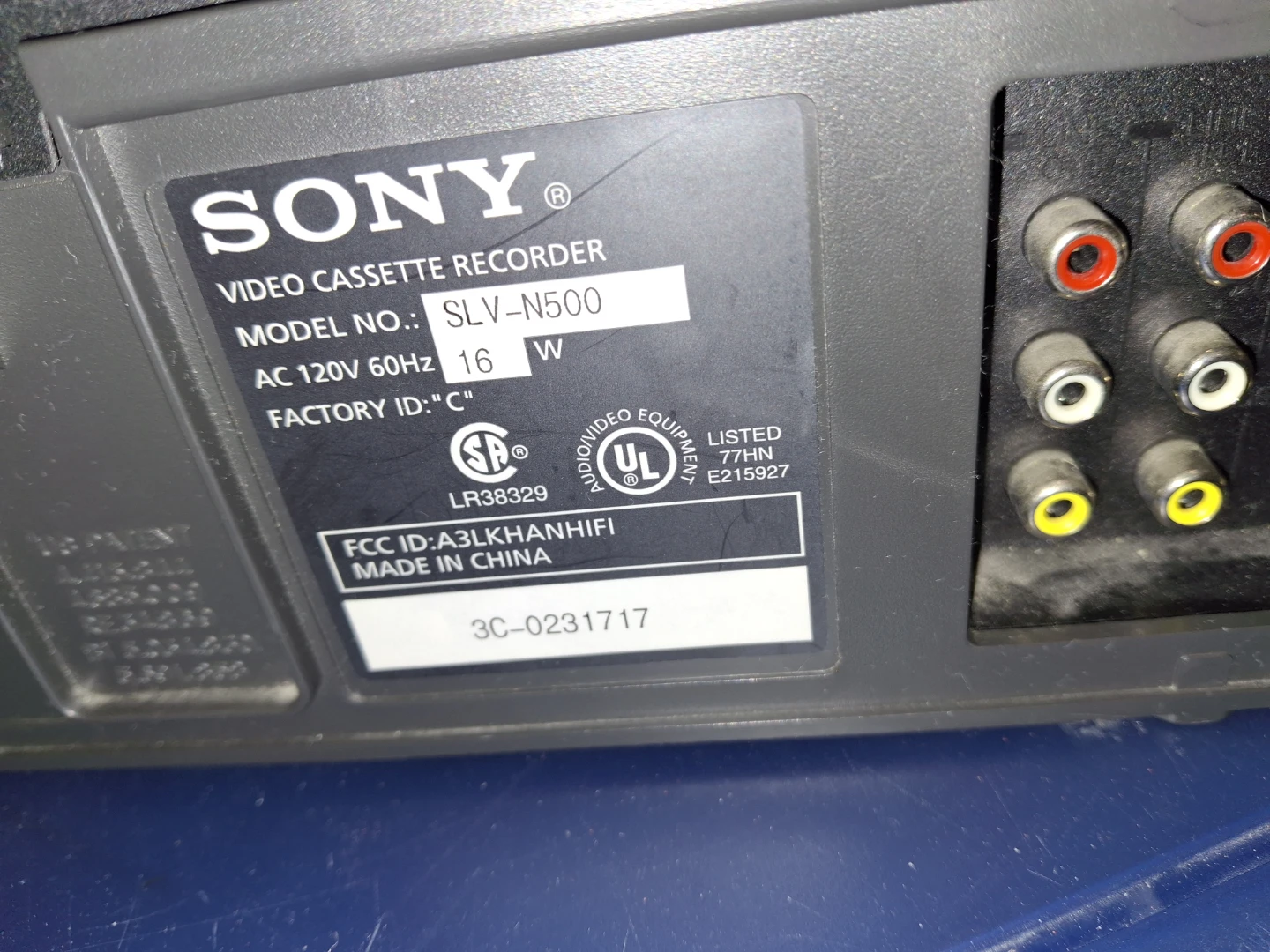 Sony SLV-N500 Video Cassette Recorder - photo 2