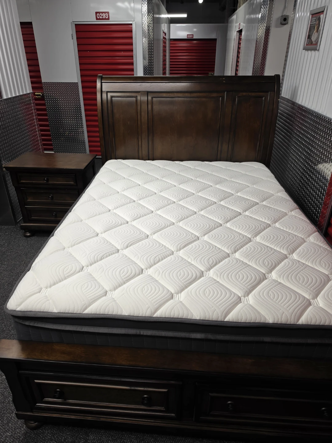 Porter California King Sleigh Bed with 2 Storage Drawers