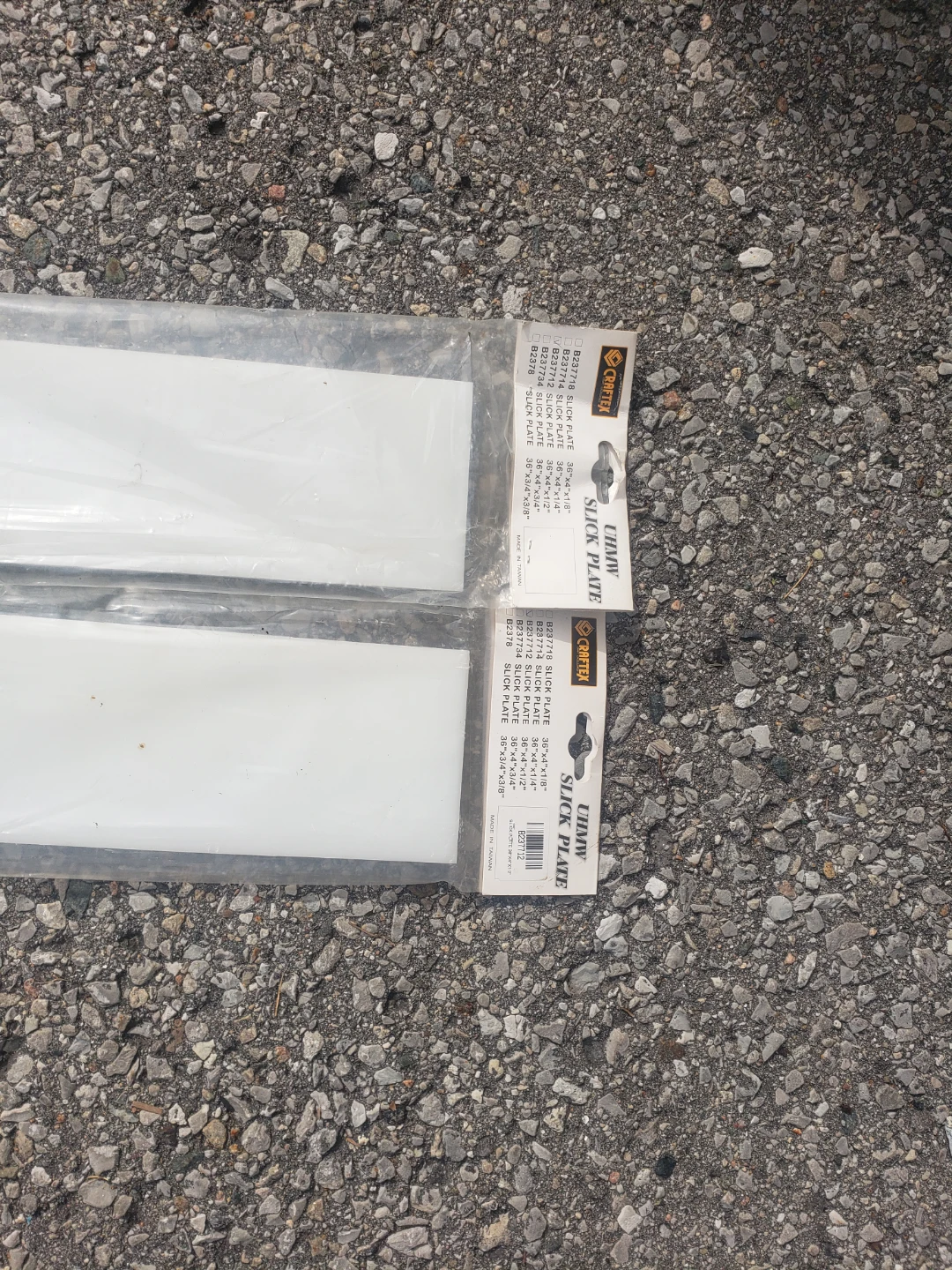Two Craftex UHMW Slick Plates - photo 2