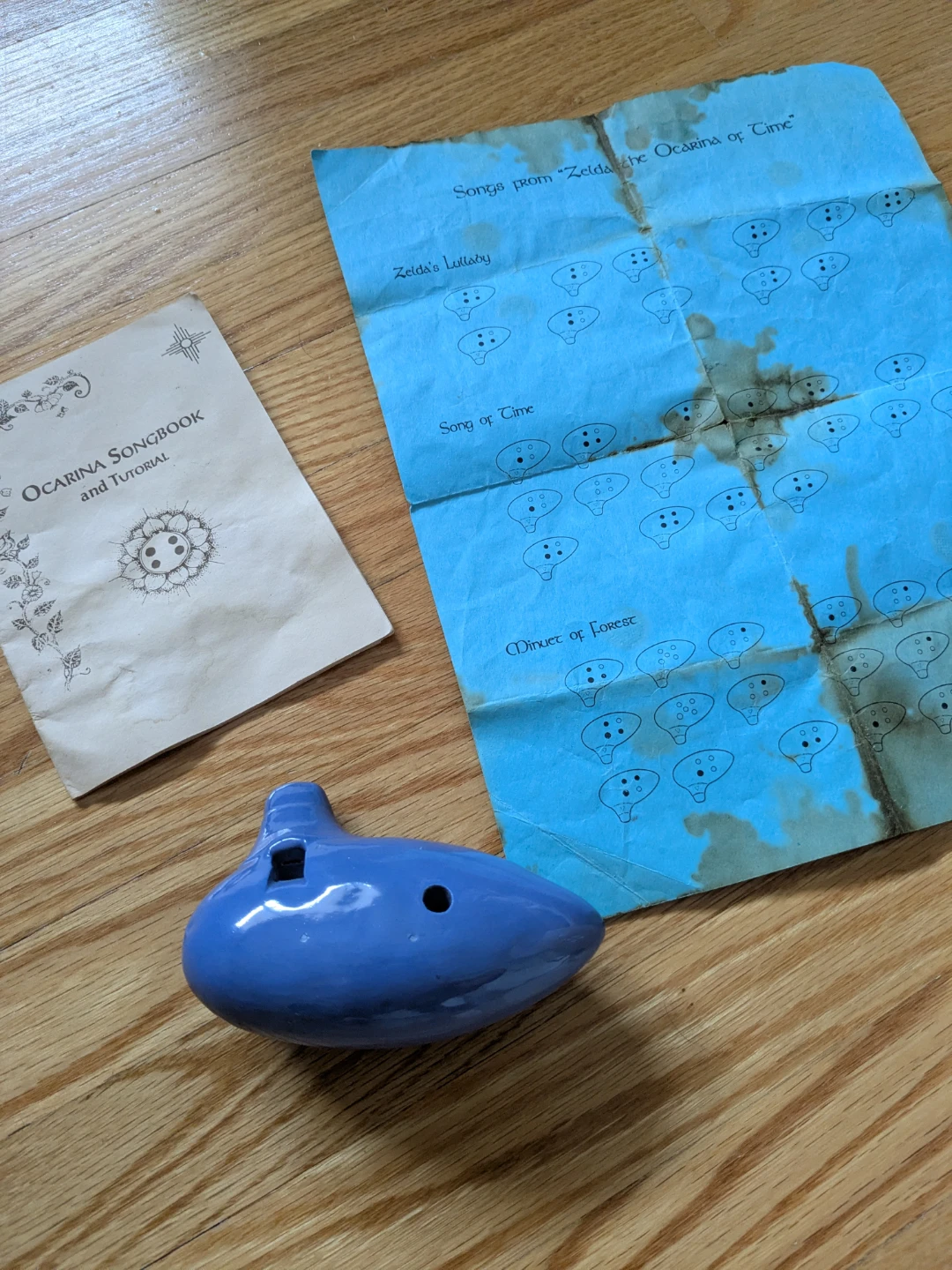 Songbird Ocarina Ceramic Blue Zelda Ocarina of Time - photo 3
