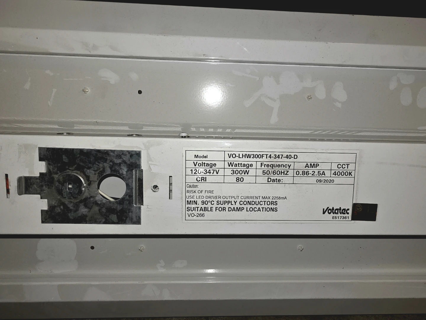 Votatec VO-LHW300FT4-347-40-D LED Linear High Bay Light - photo 2