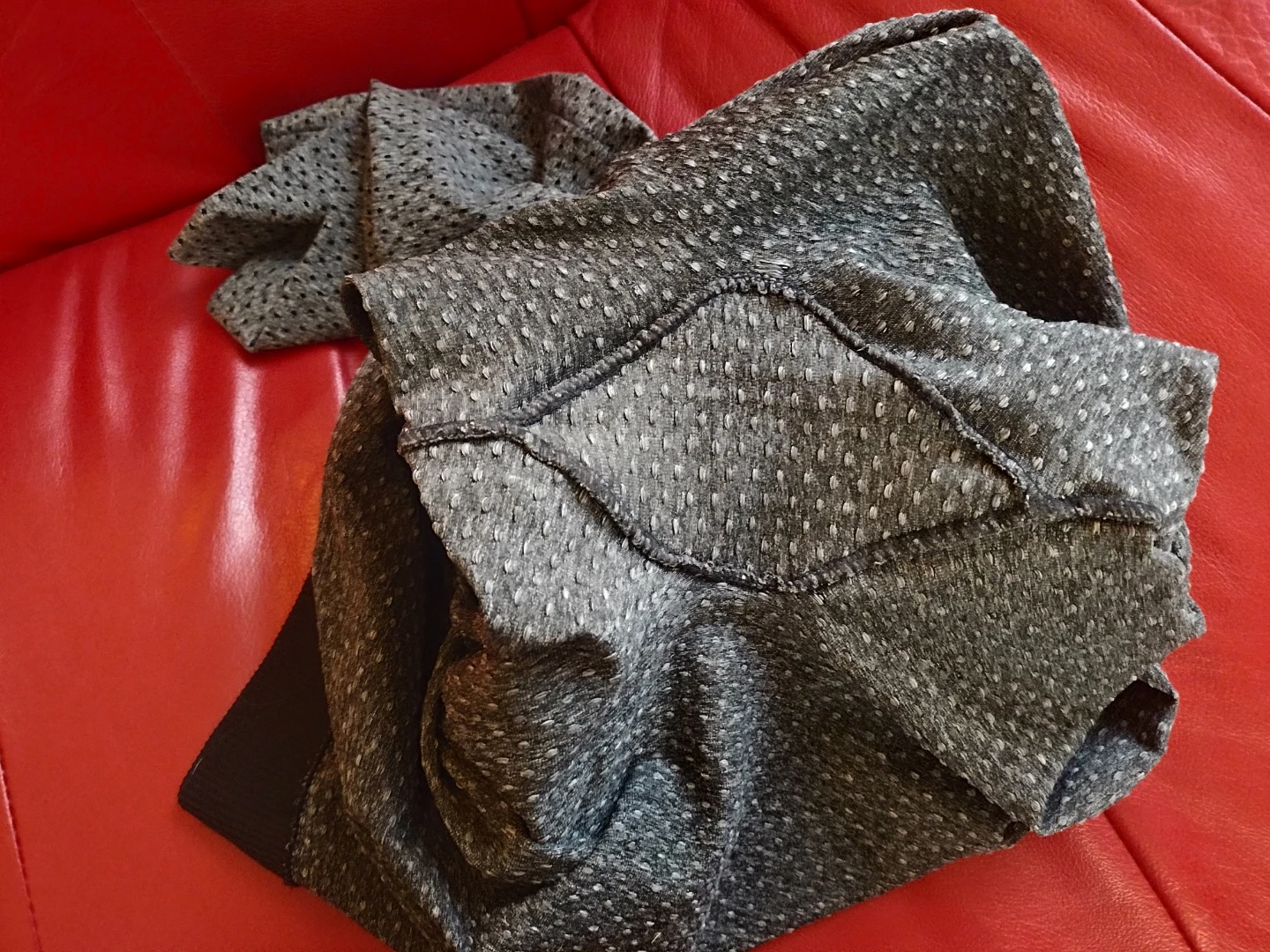 Grey Textured Leggings - size M - photo 4