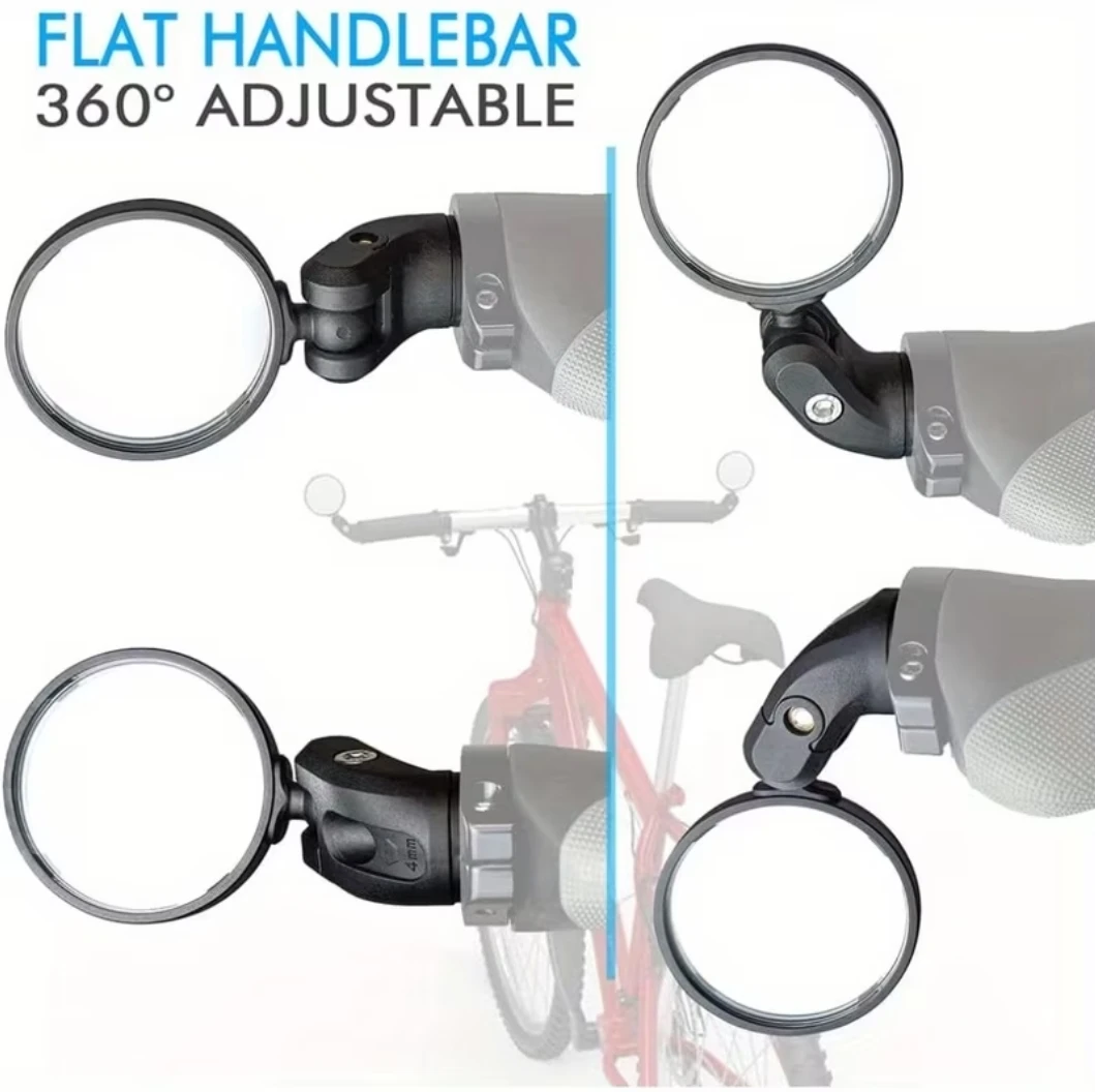 Set of Two Adjustable Bike Handlebar Mirrors - photo 4