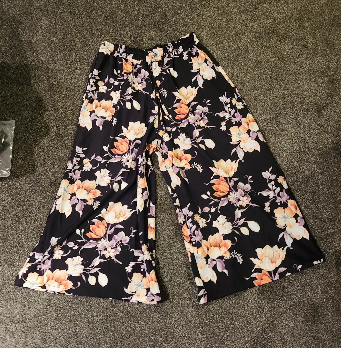 Floral Print Wide-Leg Pants - photo 3