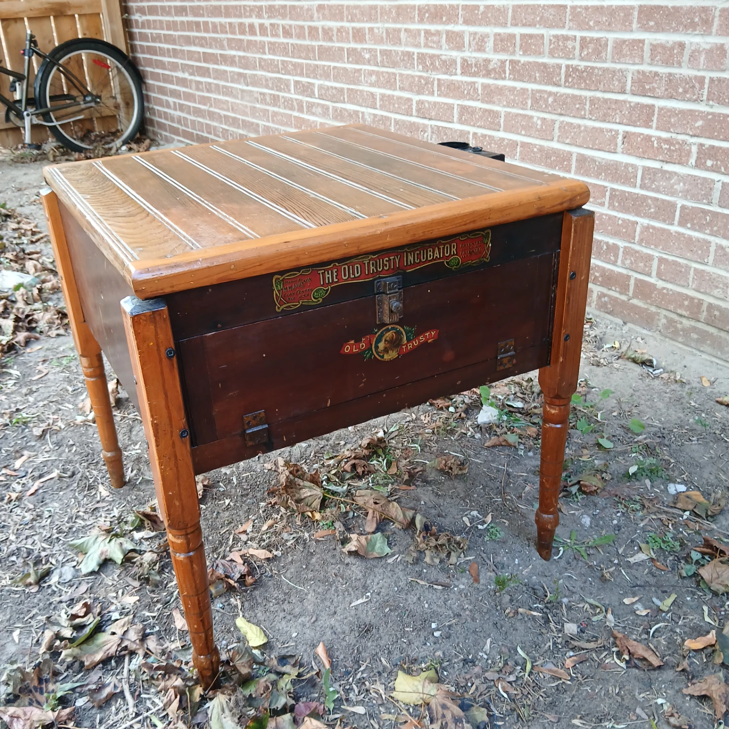 Vintage Old Trusty Incubator Table - photo 4