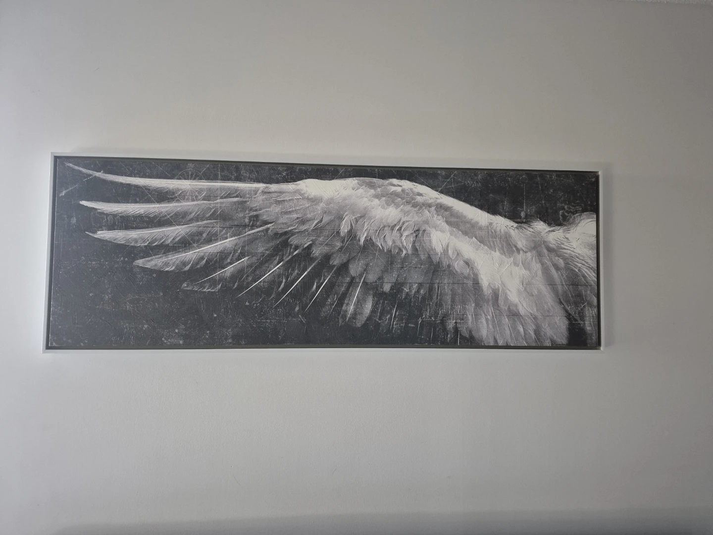 Framed Angel Wing Canvas Wall Art - photo 2