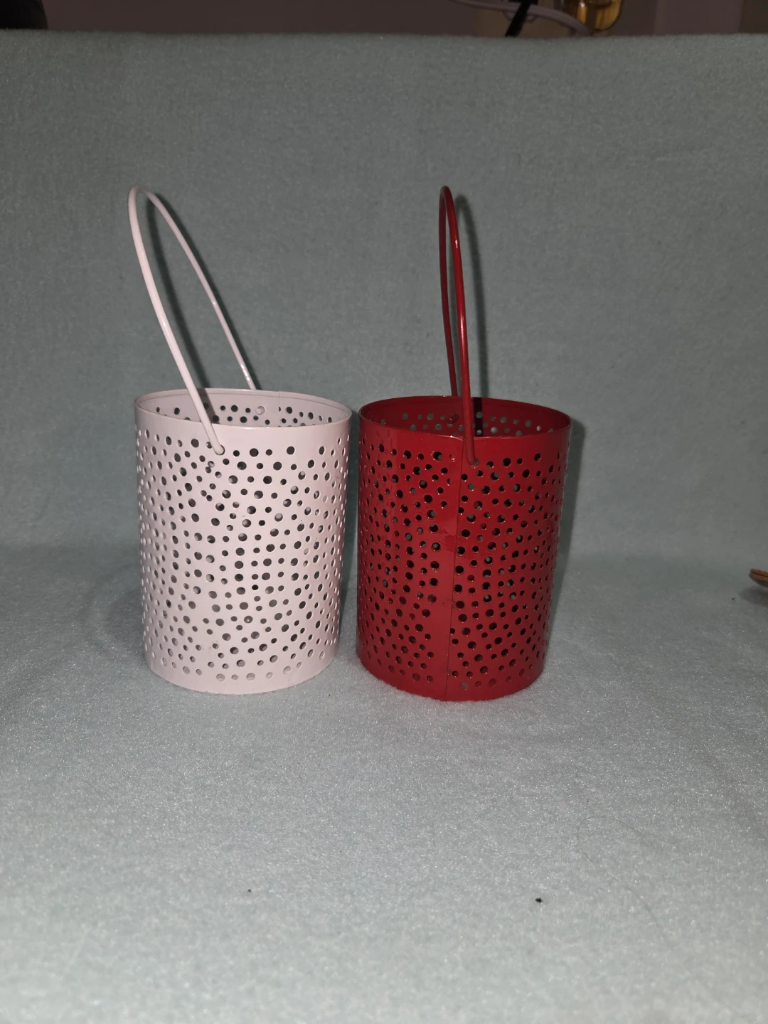 Set of Two Metal Perforated Lanterns - photo 2