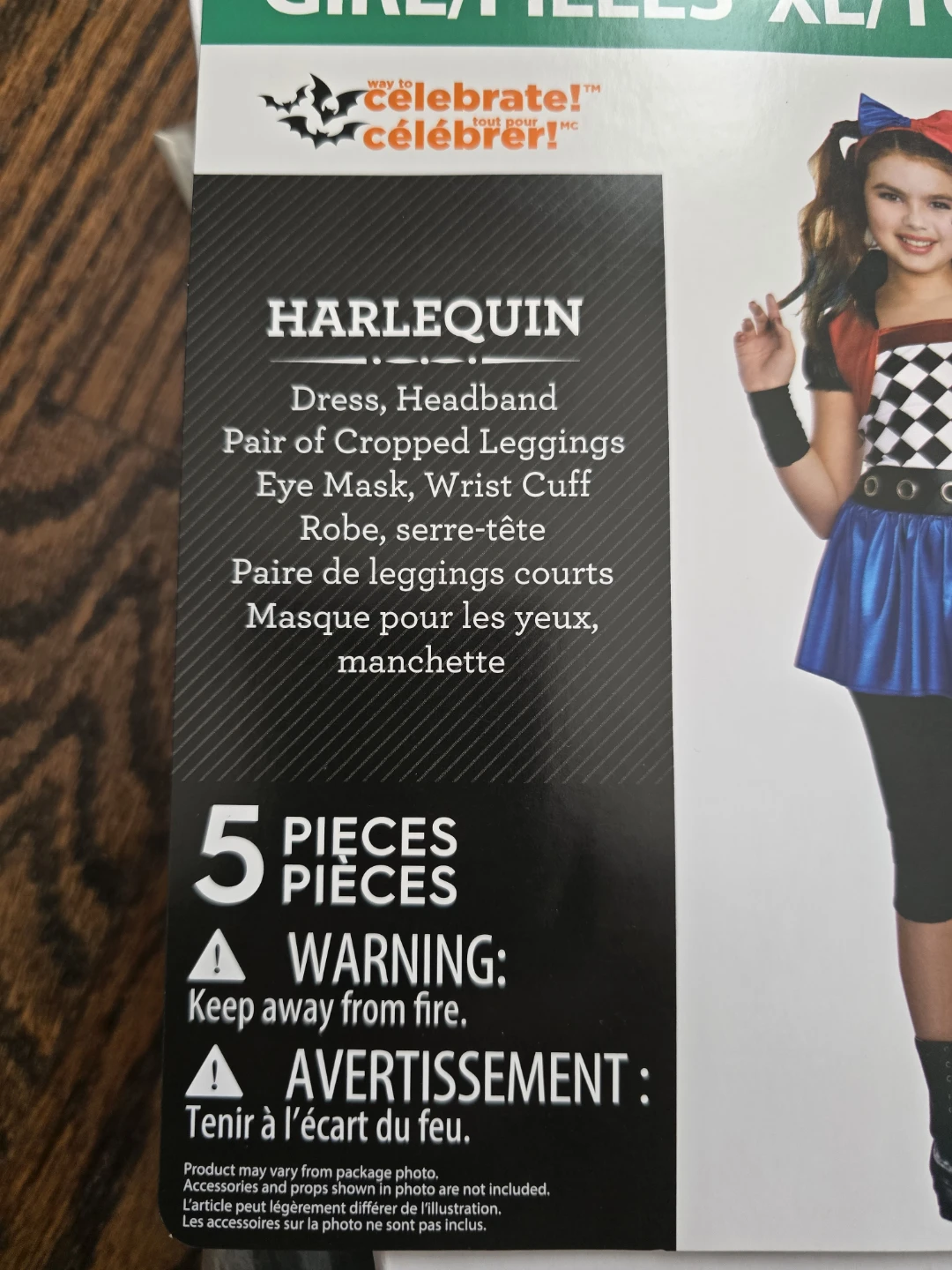 Harlequin Costume Youth XL (14-16) like New - photo 3